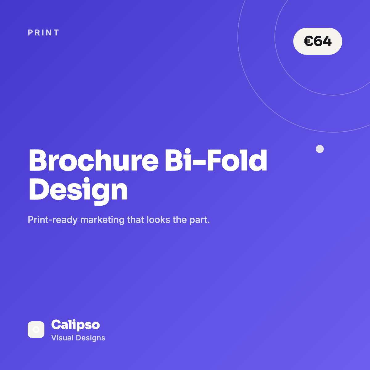 Brochure Bi-Fold Design — Calipso Visual Designs
