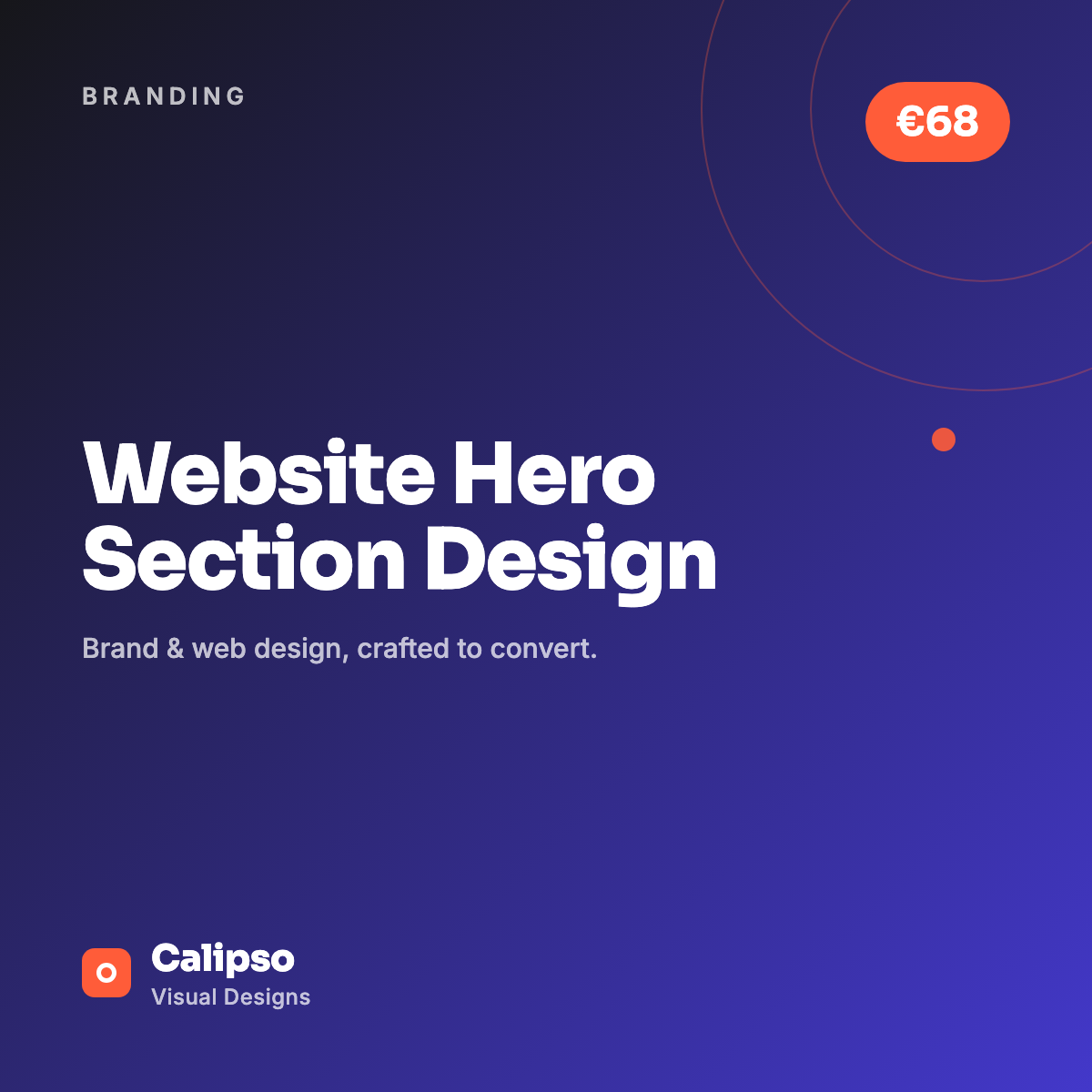 Website Hero Section Design — Calipso Visual Designs