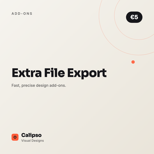 Extra File Export — Calipso Visual Designs