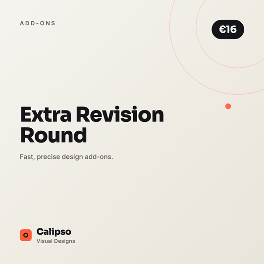 Extra Revision Round — Calipso Visual Designs