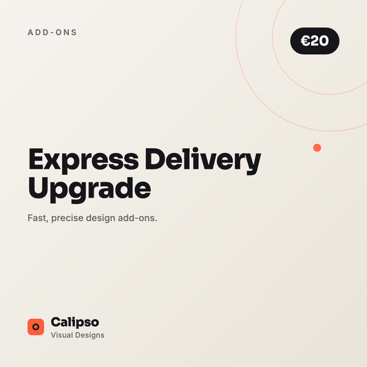 Express Delivery Upgrade — Calipso Visual Designs