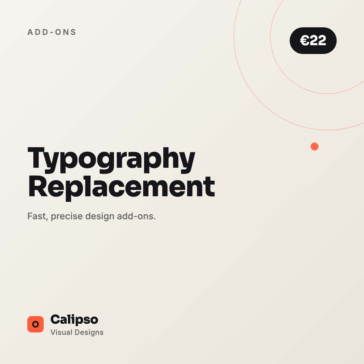 Typography Replacement — Calipso Visual Designs