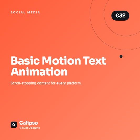Basic Motion Text Animation — Calipso Visual Designs