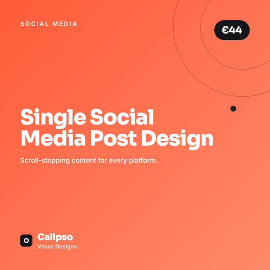 Single Social Media Post Design — Calipso Visual Designs