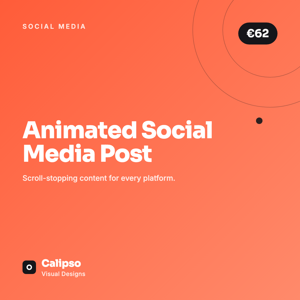 Animated Social Media Post — Calipso Visual Designs