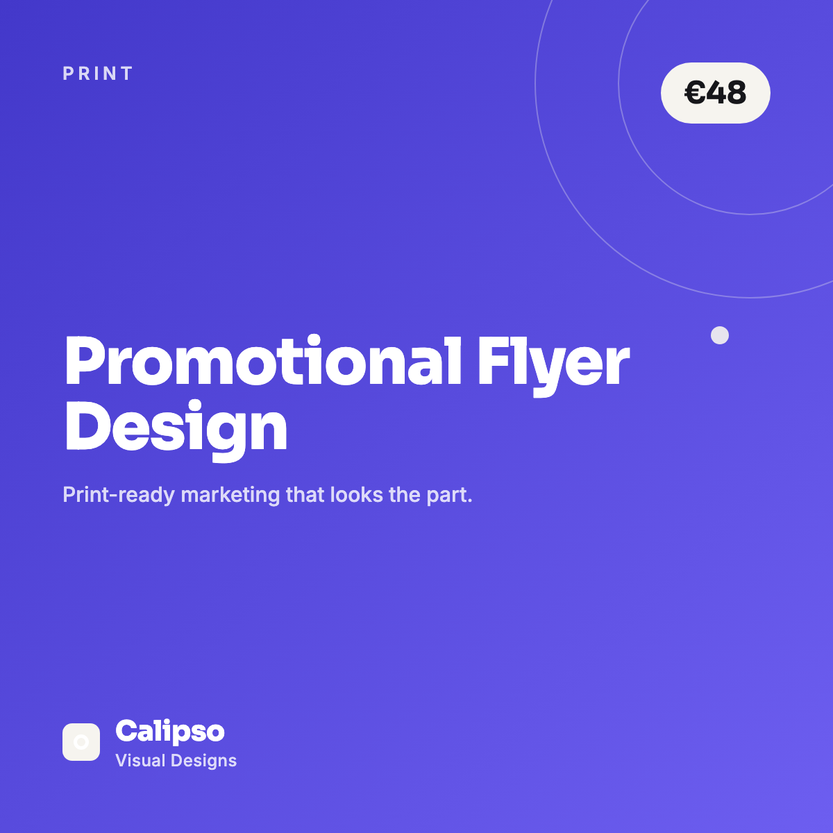 Promotional Flyer Design — Calipso Visual Designs