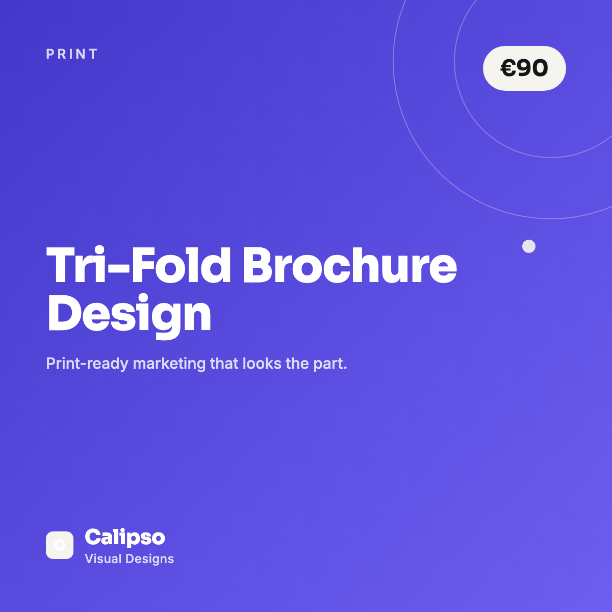 Tri-Fold Brochure Design — Calipso Visual Designs