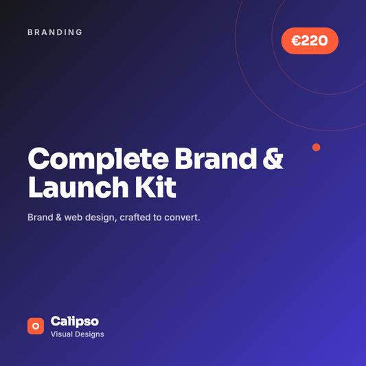 Complete Brand & Launch Kit — Calipso Visual Designs
